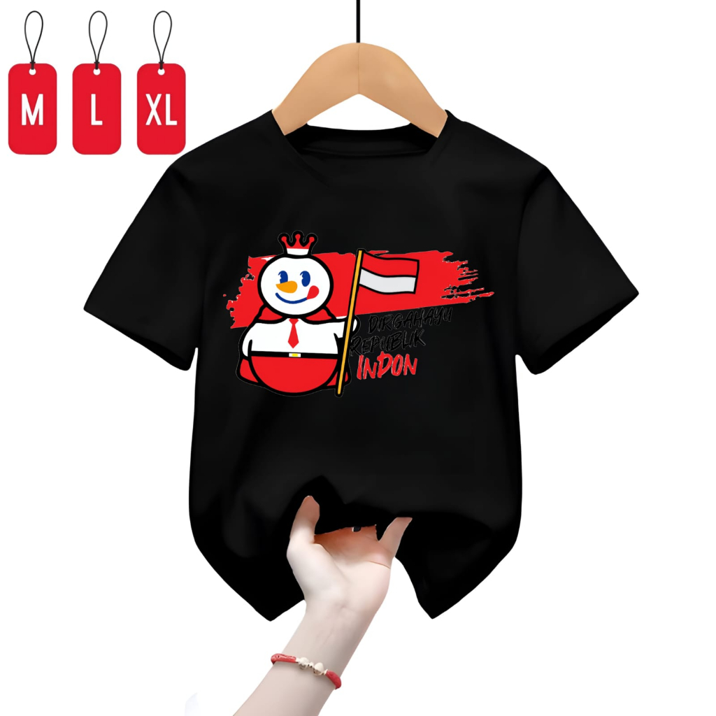 Kaos Baju Anak Mixue Dirgahayu M,L,XL