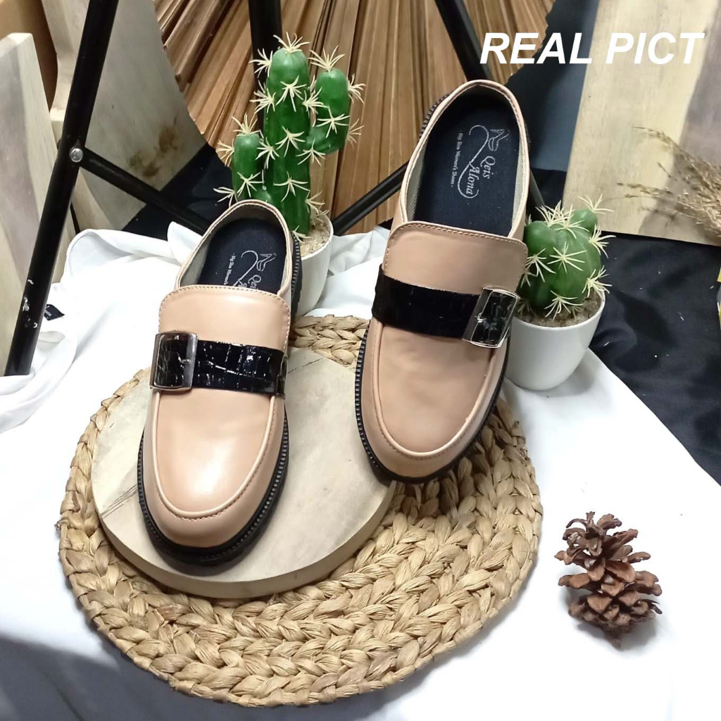 MULES SLIP ON DOCMART MOCCA - Sepatu Sandal Wanita Ukuran Besar Super Jumbo Big Size