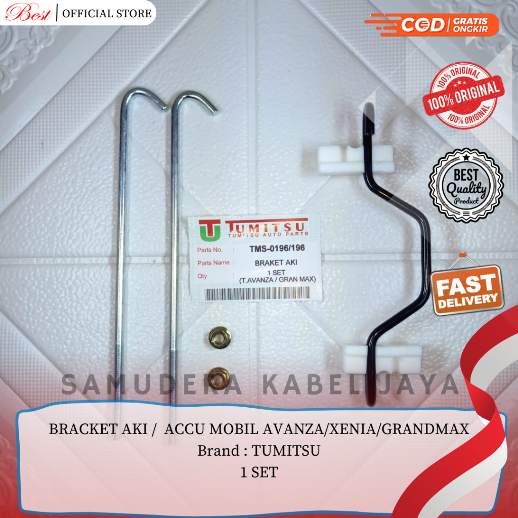 BRACKET AKI /  ACCU MOBIL AVANZA/XENIA/GRANDMAX [1 SET]- "TUMITSU"