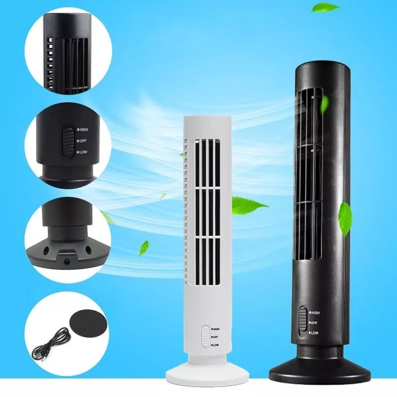 Kipas angin usb tower leafless ultra quiet 1208