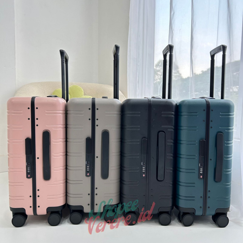 Koper Navy Club 3978 Frame HardCase 3978 Cabin Size 20 Inch Bagasi Size 24 Inch TSA Lock 4 Roda 360 Rotasi