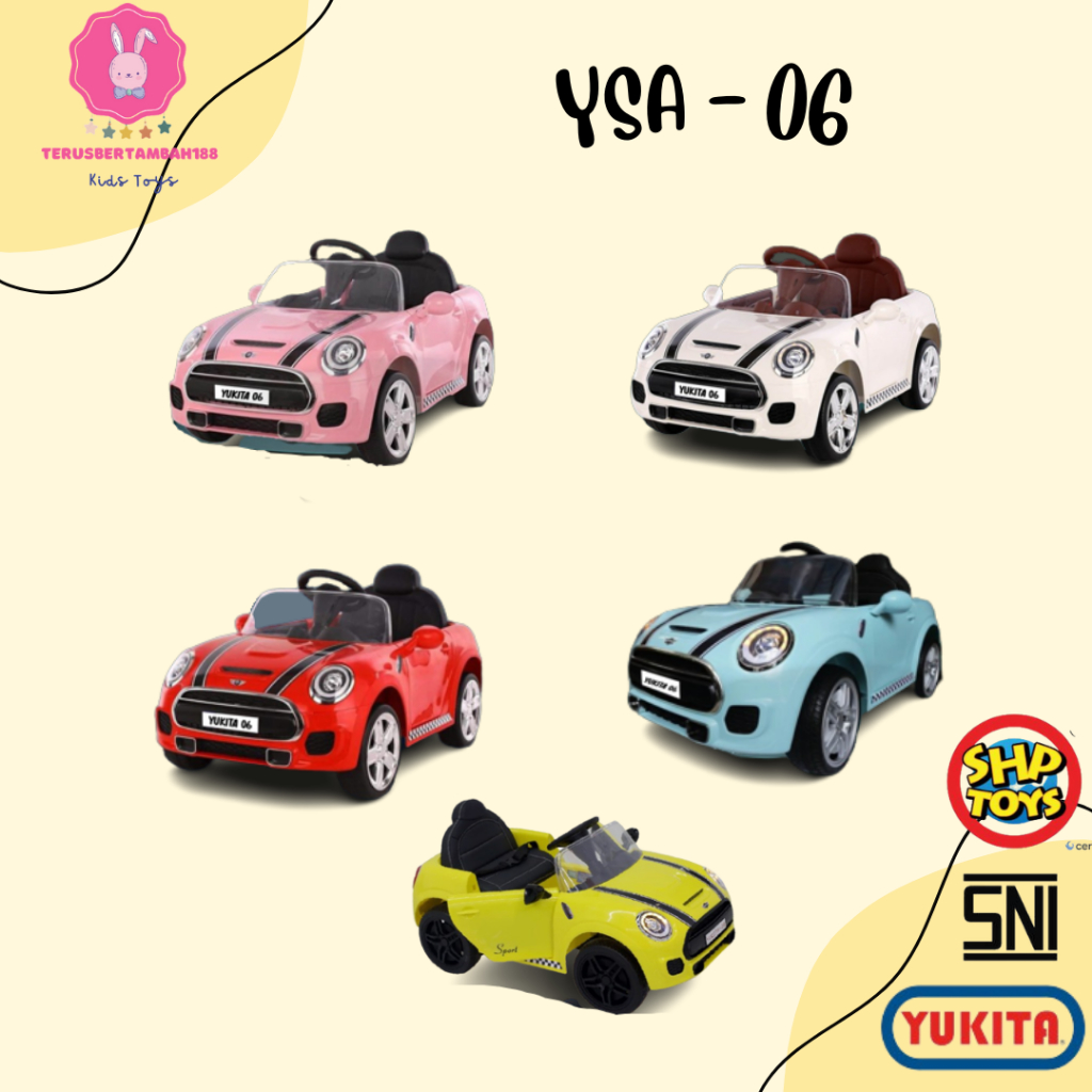 Mainan Mobil Aki Yukita 06 Mini Cooper