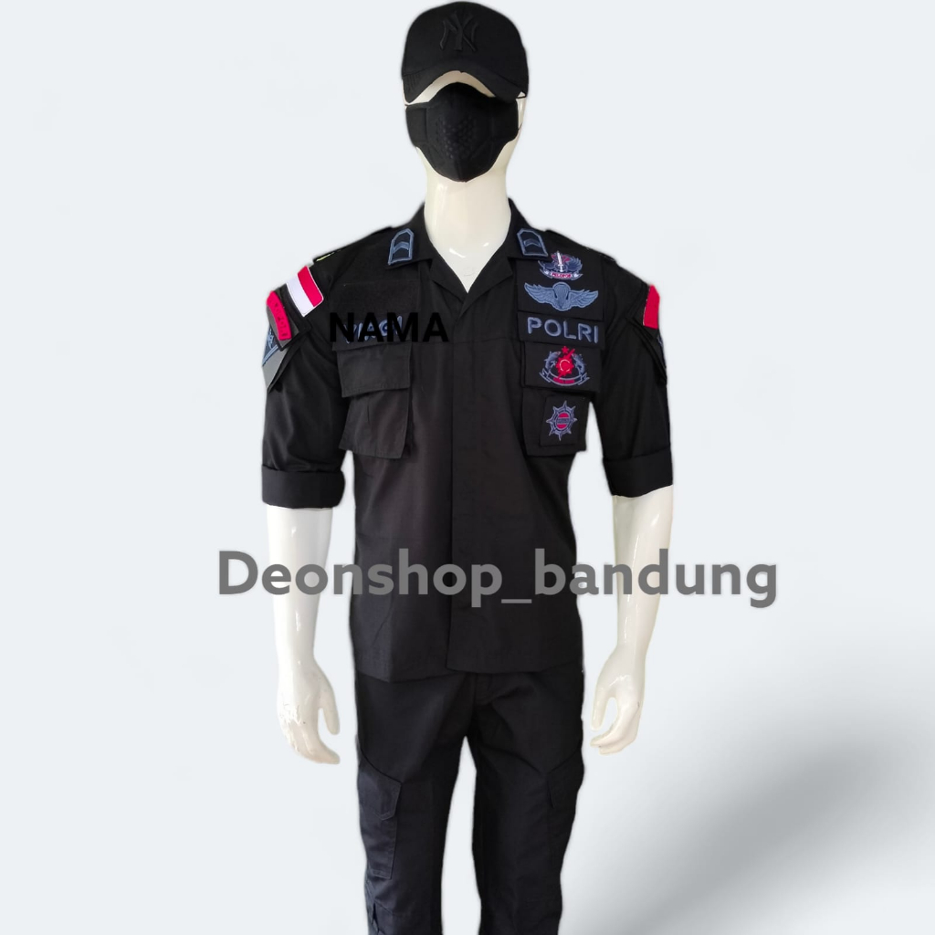 PDL BRIMOB BAJU TACTIKAL LENGKAP