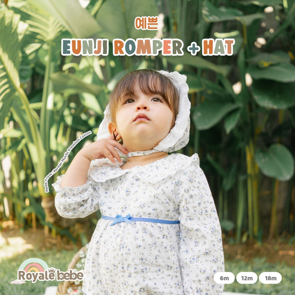 Royale Bebe Eunji Romper + Hat / Baby Romper