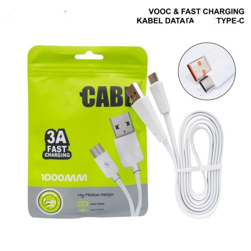 KABEL DATA TYPE C FOR INF 3A FAST CHARGING PENGISIAN CEPAT