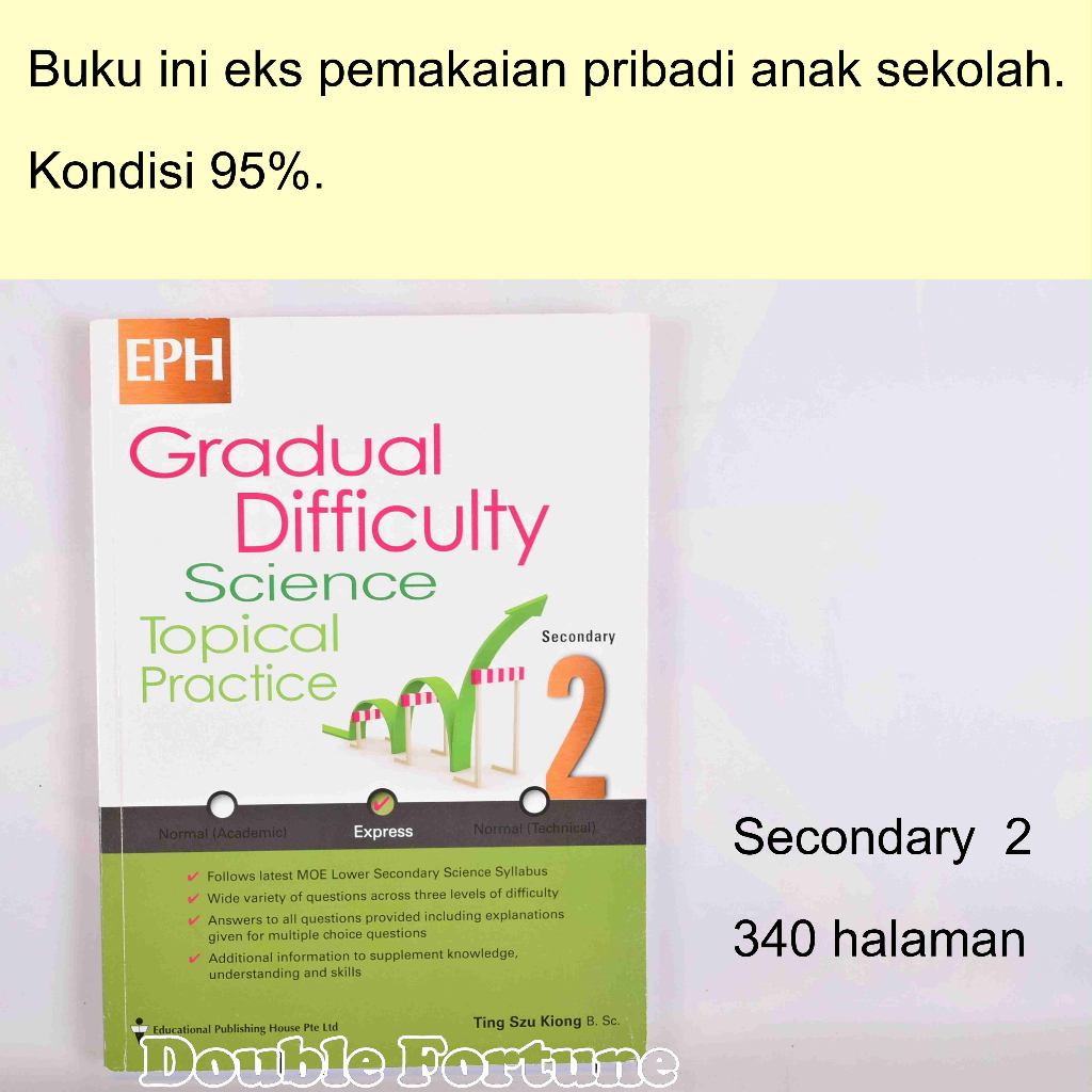 GRADUAL DIFFICULTY SCIENCE TOPICAL PRACTICE SECONDARY 1 &amp; 2   ORIGINAL BOOK BUKU IMPOR