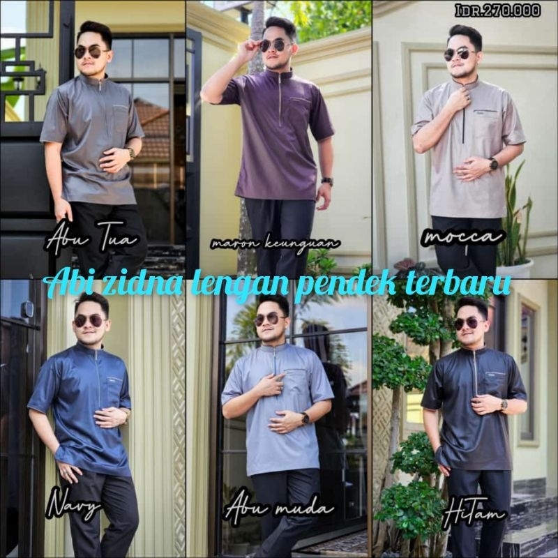 KOKO LENGAN PENDEK ABI ZIDNA / ABI ZIDNA LENGAN PENDEK SAUDI RESLETING + BONUS GANTUNGAN KUNCI