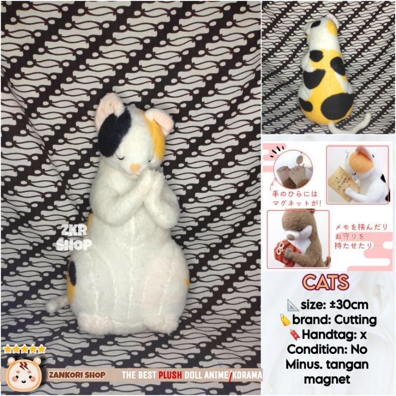 BONEKA KUCING BERDOA ORIGINAL JAPAN (TANGAN MAGNET)