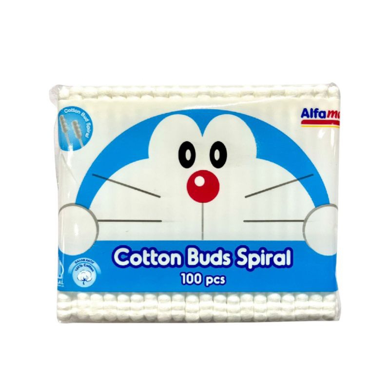 Cotton Buds Spiral doraemon Alfamart 100's