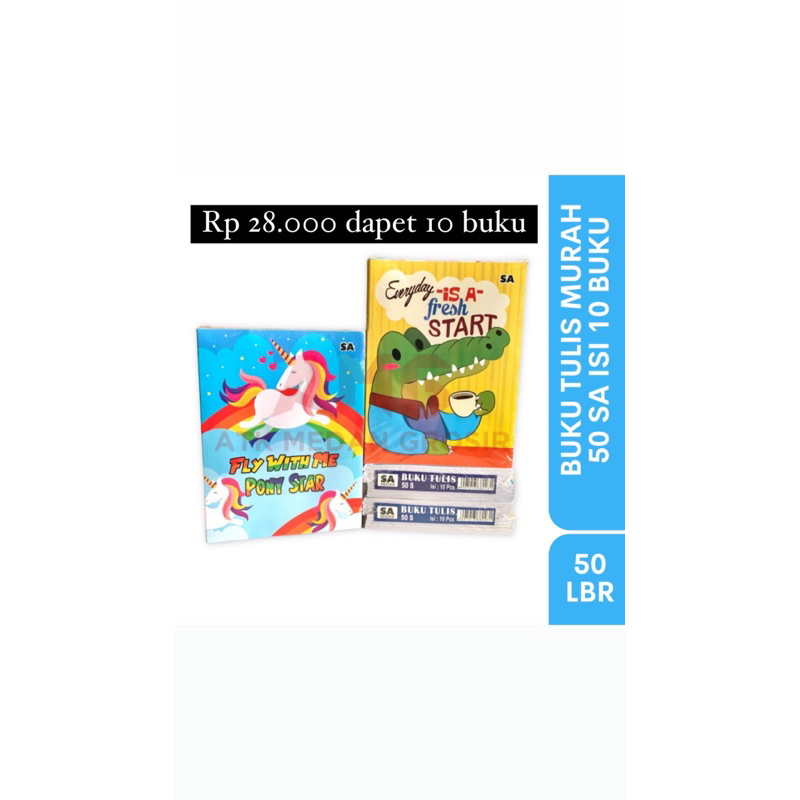 

Buku tulis 50 lembar MURAH