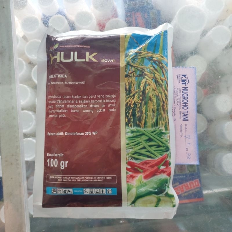 INSEKTISIDA HULK 30 WP 100 GRAM FREE KAOS PENGENDALI WERENG DAN KAPER