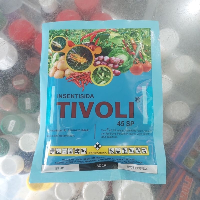 INSEKTISIDA TIVOLI 45 SP 100 GRAM METOMIL BIRU 45% PENGENDALI KUTU DAUN DAN ULAT