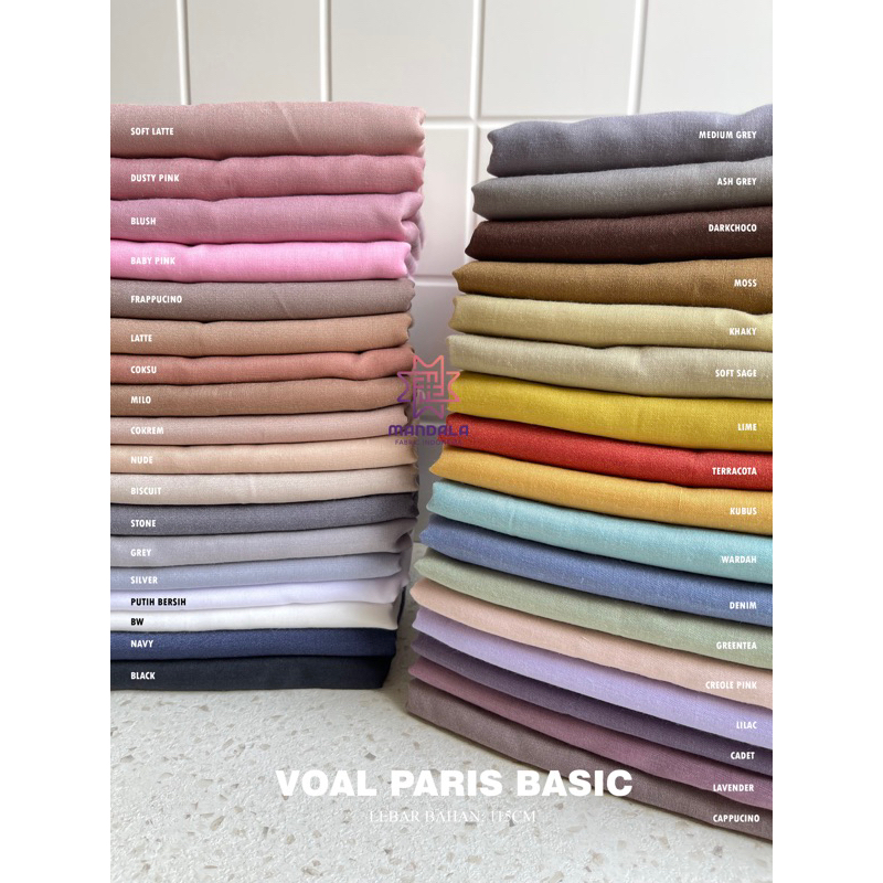 KAIN VOAL PARIS BASIC / PARIS JADUL / VOAL BASIC