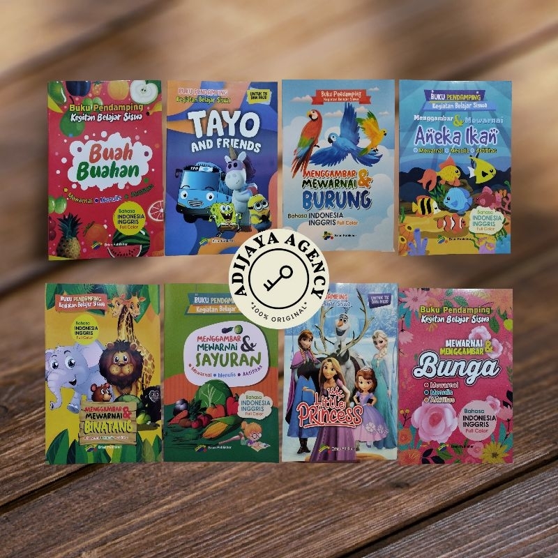 Menggambar Dan Mewarnai Untuk TK & PAUD Buku Pendamping Kegiatan Belajar Siswa Bilingual Brian Publi
