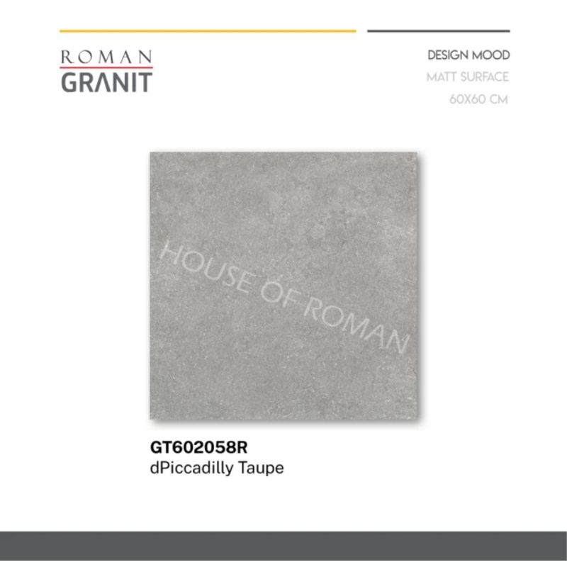 ROMAN Granit dPiccadilly taupe 60x60 / lantai industrial / granit industrial / keramik industrial