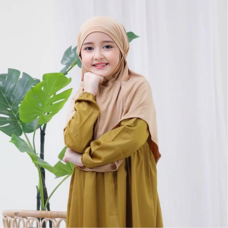 Bergo Maryam Jersey Tali Remaja 4 - 10 Tahun