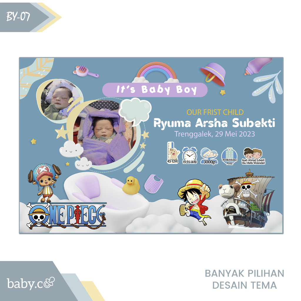 Softfile Biodata Bayi Jasa Edit Desain Foto Anak Bio Baby New Born Kelahiran
