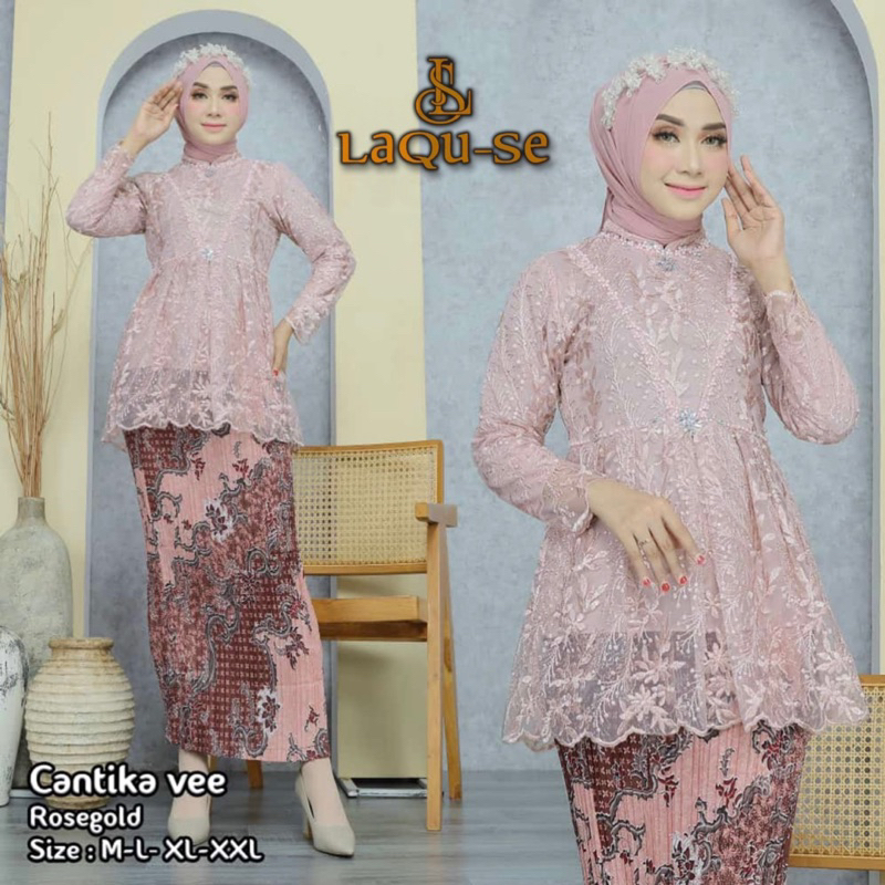 Set Kebaya Payet Kebaya Cantika Stelan Kebaya Modern Kebaya Payet Tangan Stelan Kebaya Pesta New Collection By Laquse Kebayaa