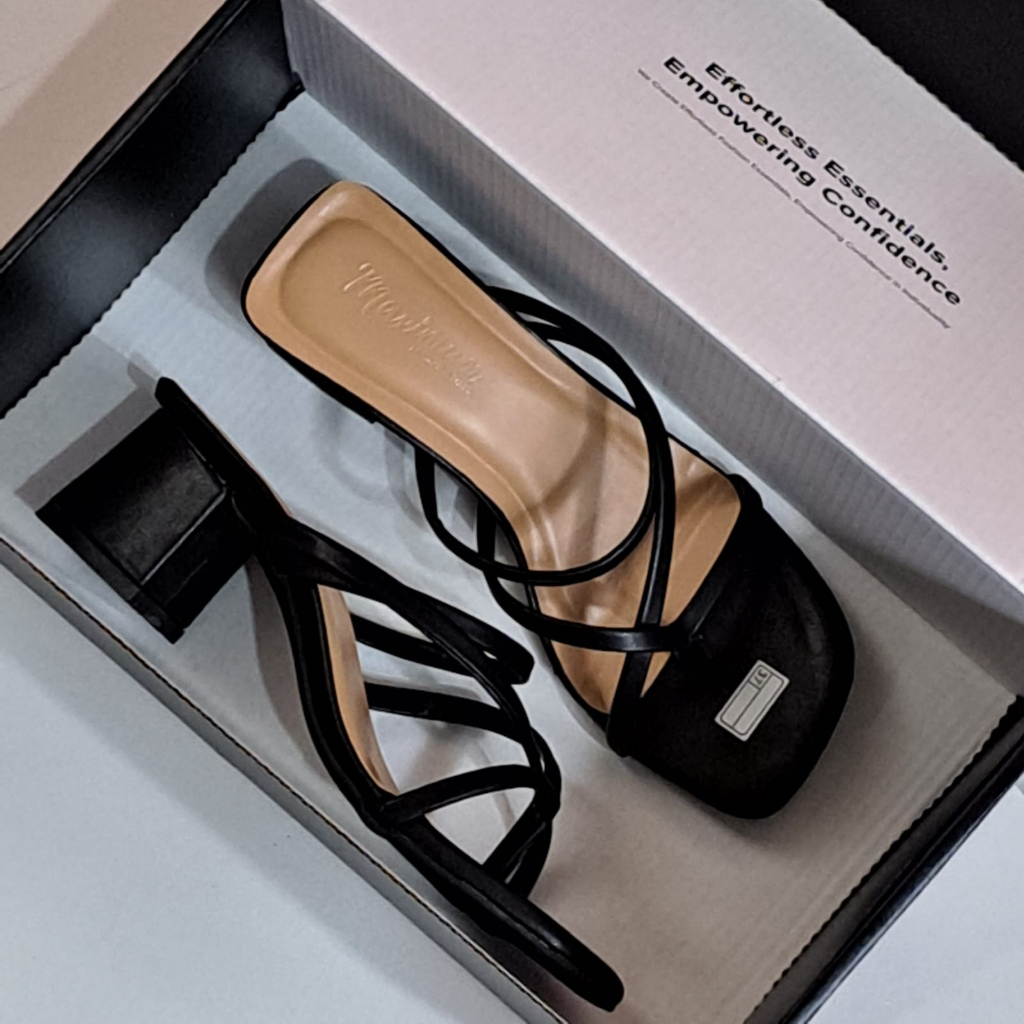 Windyshoes-Charvi sandal wanita hak Tinggi 5cm