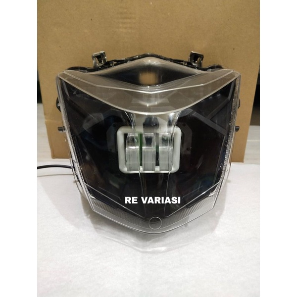lampu depan led daymaker 3 lensa beat esp 2016