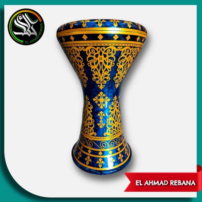 Darbuka cor alumunium tebal,mika gmp.dumbuk/chalti 8inc asli jepara