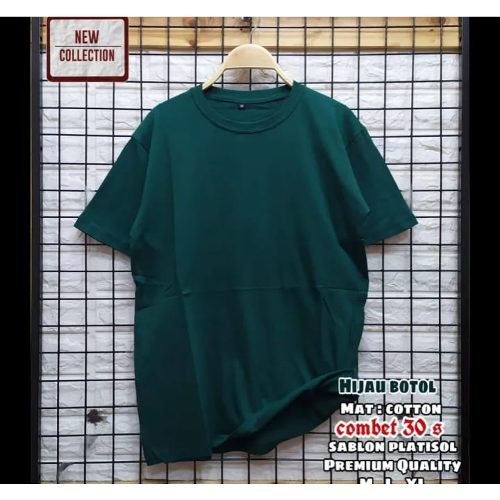KAOS POLOS lengan pendek pria wanita dewasa COTTON COMBED 30S/ONECK/KAOS UNISEX/Kaos distro m l xl