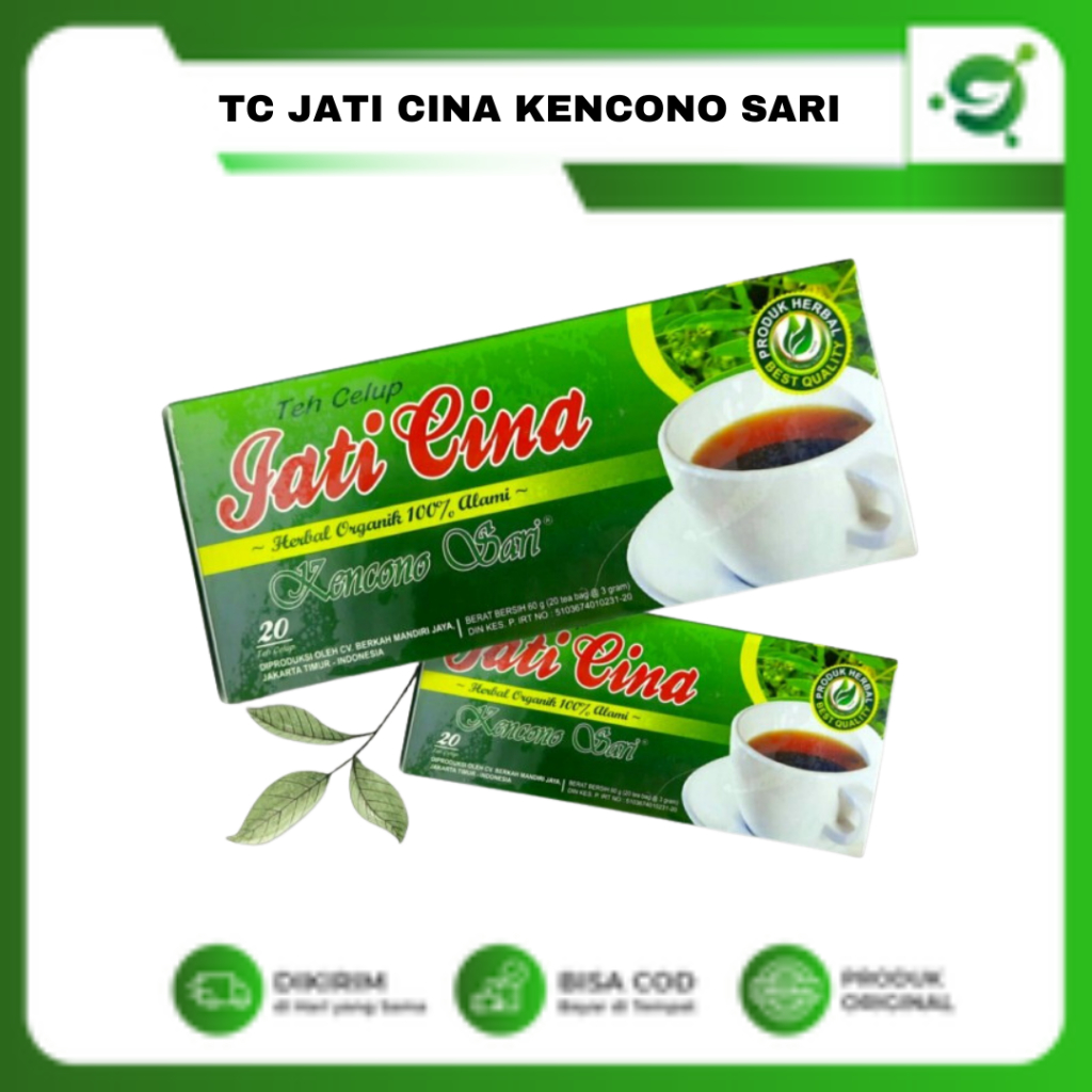 

Teh Celup Jati Cina Kencono Sari | Teh Herbal Pelangsing Detox Alami