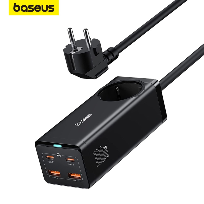 Baseus 100W GaN3 Pro USB Charger Desktop Power Strip Charging Station