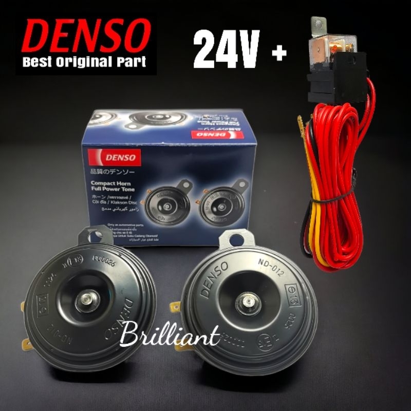 Klakson Horn Dobel Disk - DENSO Original - Khusus 24v