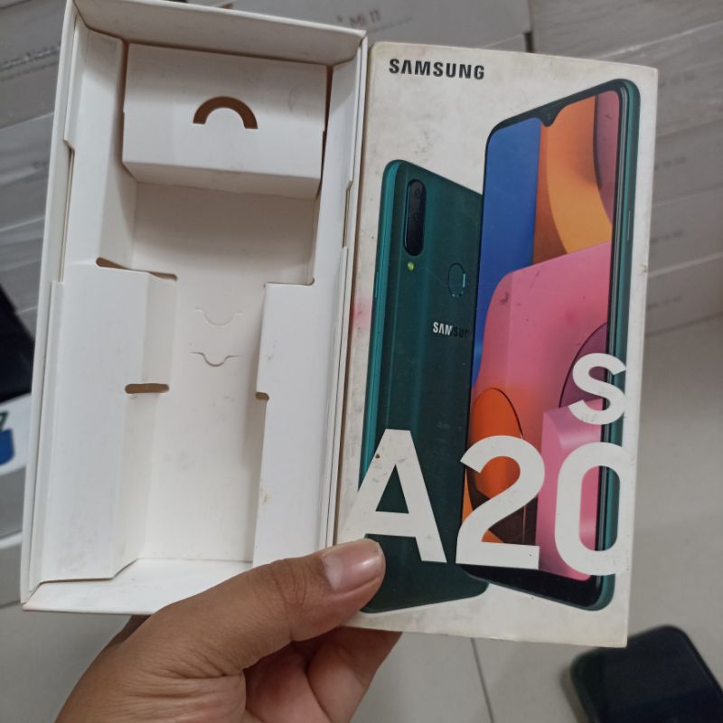 Dus box Samsung A20s original copotan kosongan
