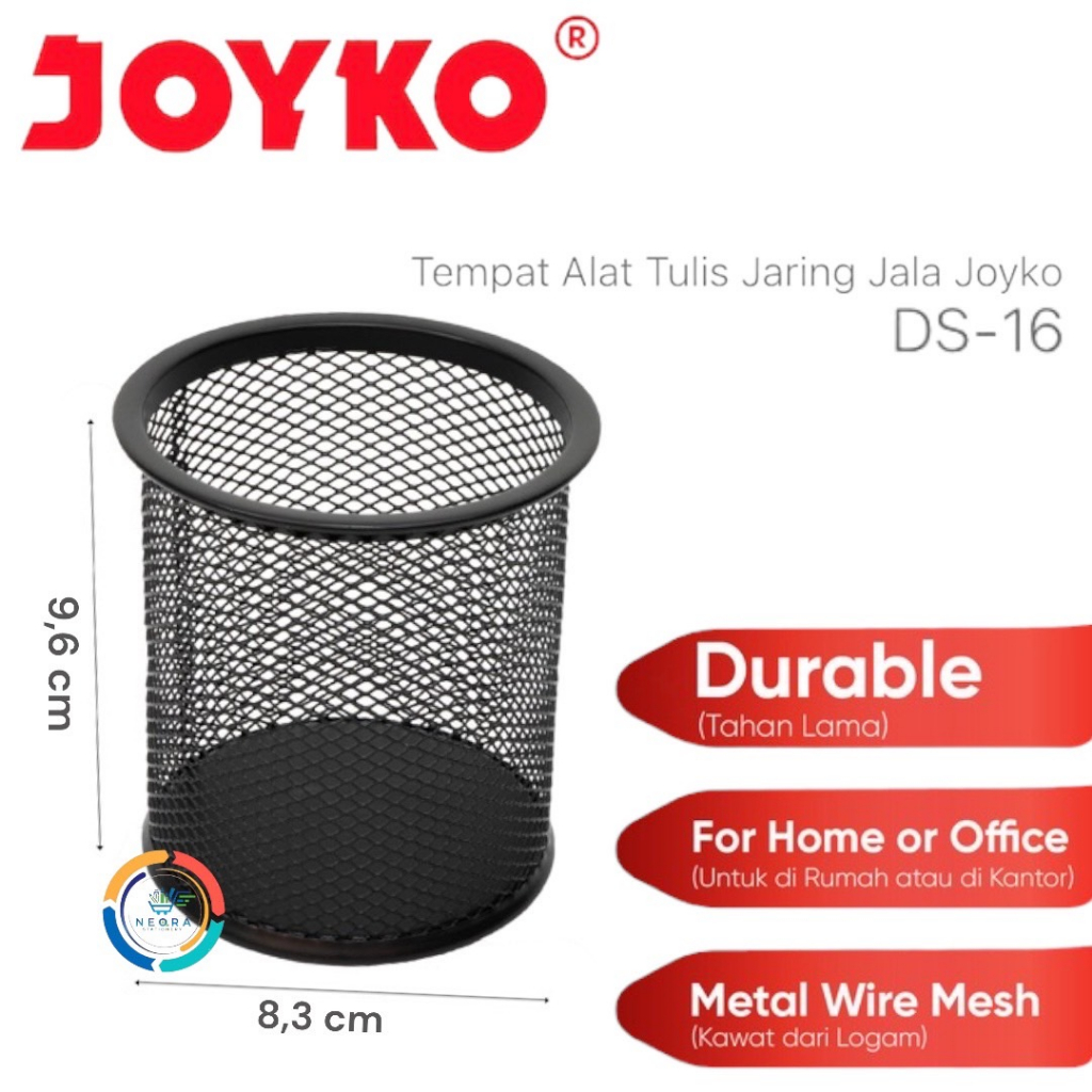 

Joyko Desk Set Tempat Alat Tulis Oval Jala DS-16