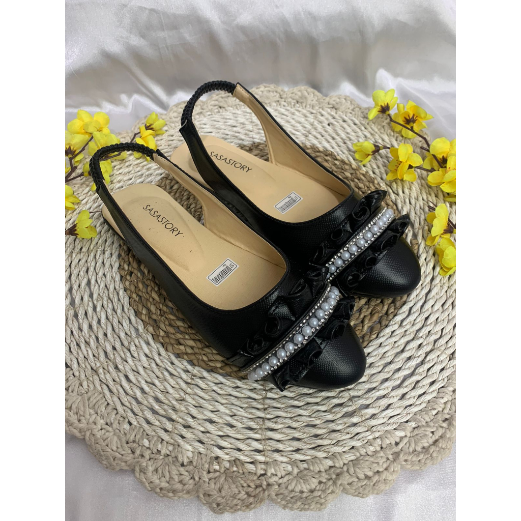 SEPATU SENDAL MUTIARA FLATSHOES COUPLE IBU DANANAK PEREMPUAN 1 2 3  TAHUN HAY17