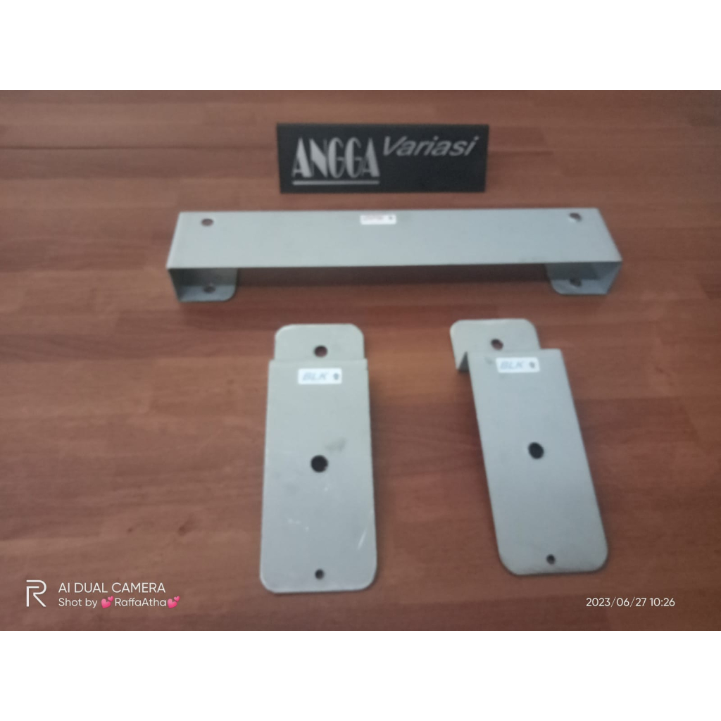 breket plat nomor mobil sepasang mentahan