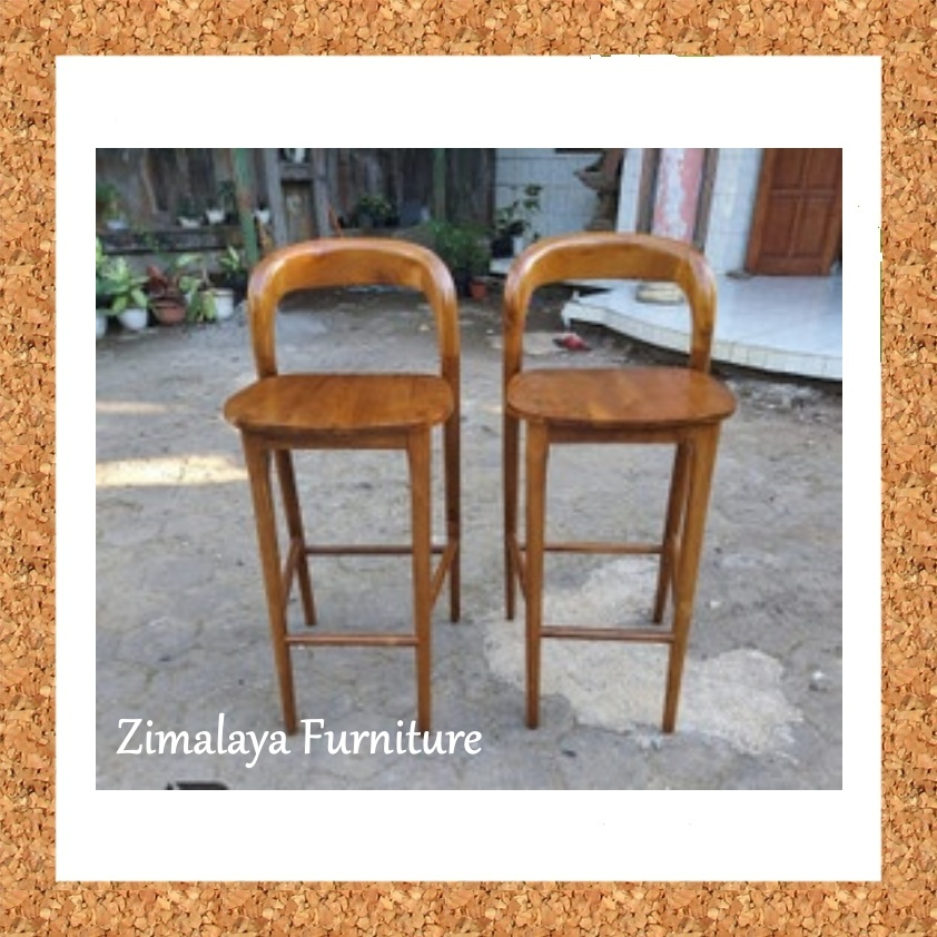 Kursi Bar Jati Tebal Tinggi 75 CM, Kursi Bar, Kursi Tinggi, Kursi Santai Tinggi
