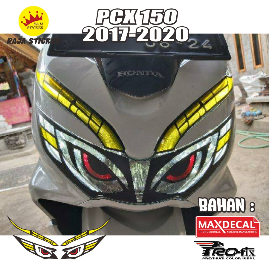 STIKER VARIASI LAMPU PCX MATA SAJA TANPA ALIS