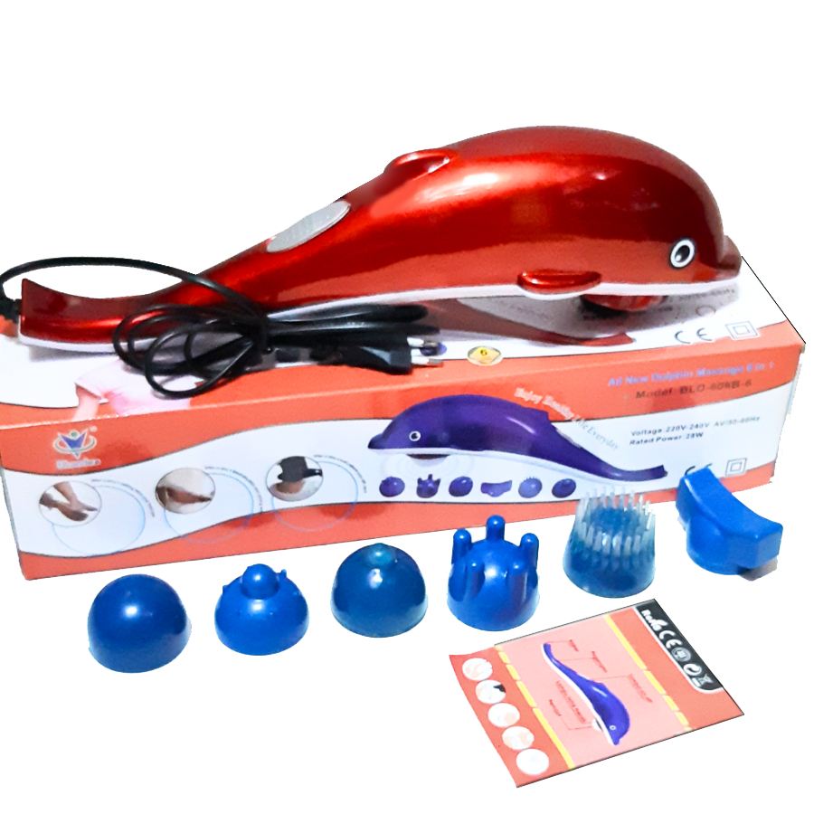 Alat Pemijat Dolphin 6 in 1 Pijat dolpin besar infrared massager 5 fungsi