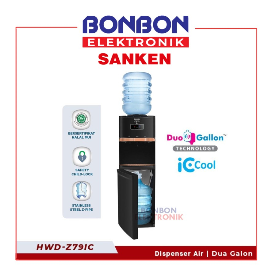 Sanken Dispenser Duo Galon HWD-Z79IC / HWDZ79IC Xatria Pro Series