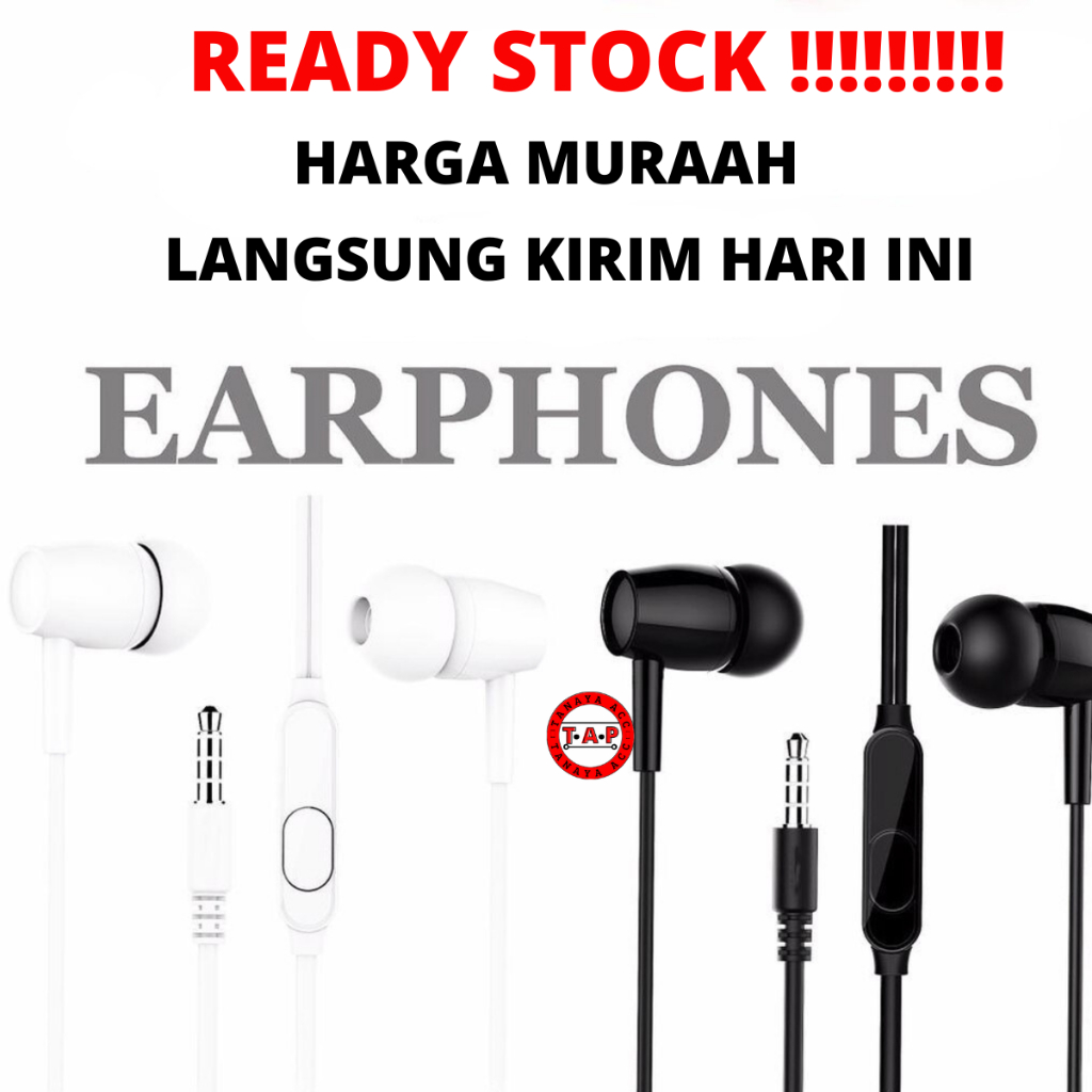 HEANSED HEADSET EARPHONE EXTRA BASS MURAH TANAYAACC