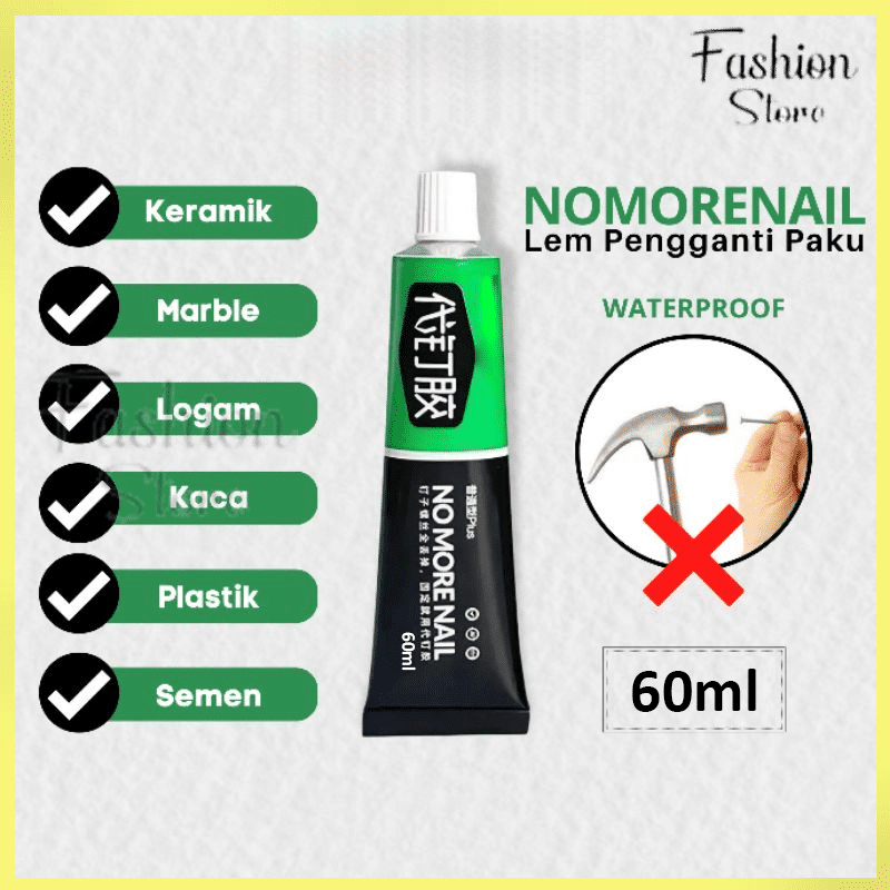 FS- LEM PENGGANTI PAKU TEMBOK SUPER LENGKET 60ML SERBAGUNA / NOMORE NAIL