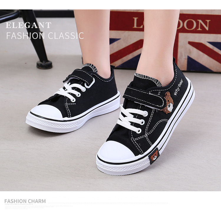 1001 IMPORT Sepatu Sneakers Anak Unisex BEARLY LOW BASIC SHOES | Sepatu Anak laki laki sepatu anak perempuan