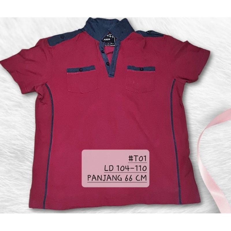 [PRELOVED] KAOS BERKERAH - BAVERRE - UKURAN XL