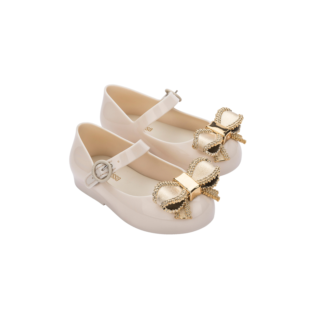 Sepatu Sandal Anak Perempuan Mini Melissa Sweet Love IV Bb Beige/Gold