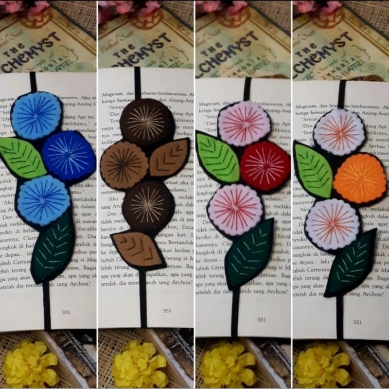 

Felt Bookmark - Pembatas Buku Flanel (A)