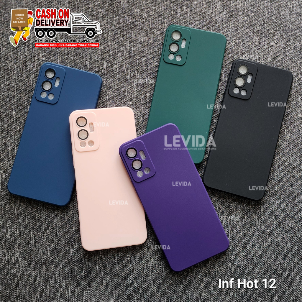 Infinix Hot 12 Infinix Hot 12 Play Infinix Hot 12 Pro Infinix Hot 12i Softcase Macaron Lens Protect 