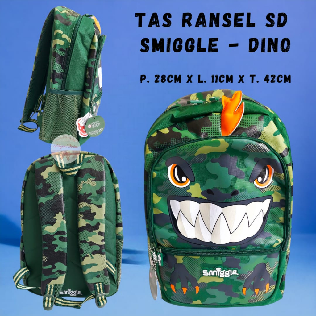 Tas Ransel Sekolah Anak SD Smiggle anak cewek &amp; cowok