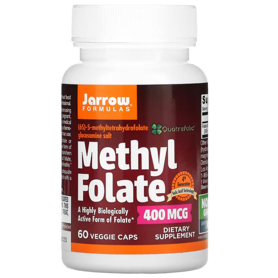 Methyl Folate 400 mcg 60 Veggie Caps Formula Folic Acid Asam Folat ORI USA