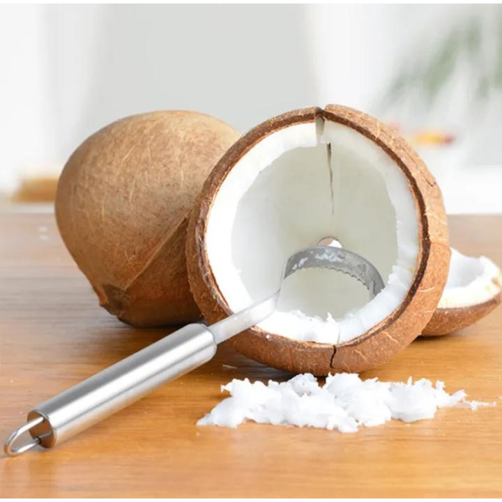 Parutan Cokelat Bergelombang Baja Antikarat, Krim Planer Kelapa Spatula Pengikis Halus Keju Alat Kue