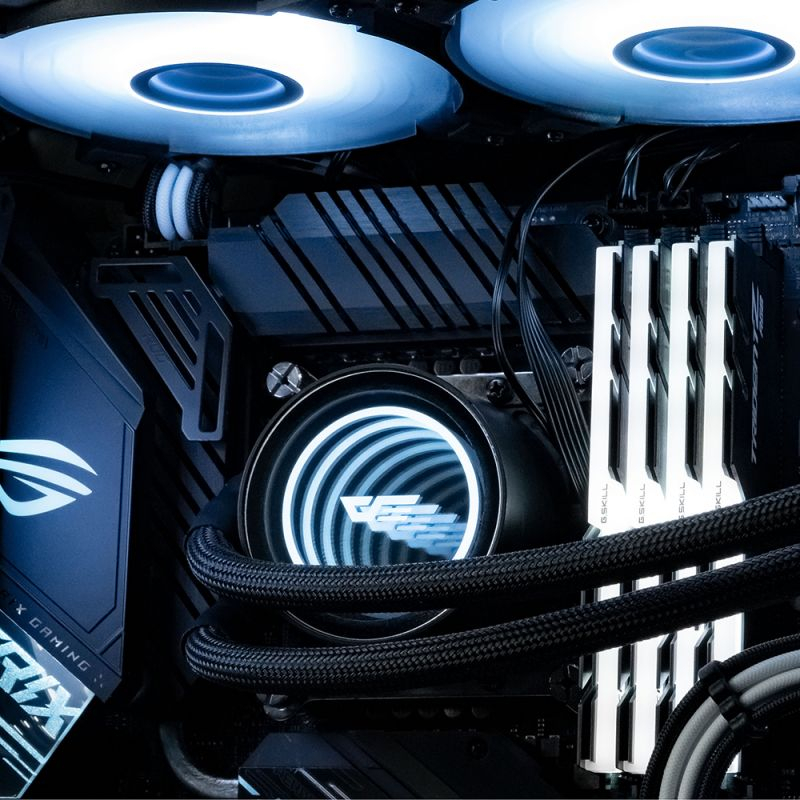 DarkFlash Infinity 8 5in1 ARGB White with Controller Fan Case 12cm