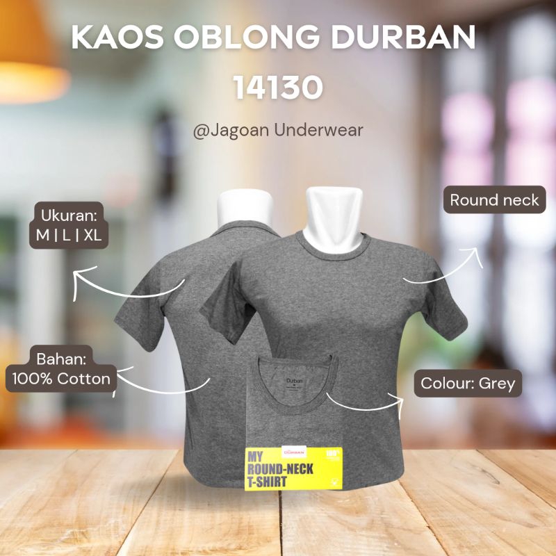Kaos Oblong DURBAN DU 14130 Isi 1 Pcs
