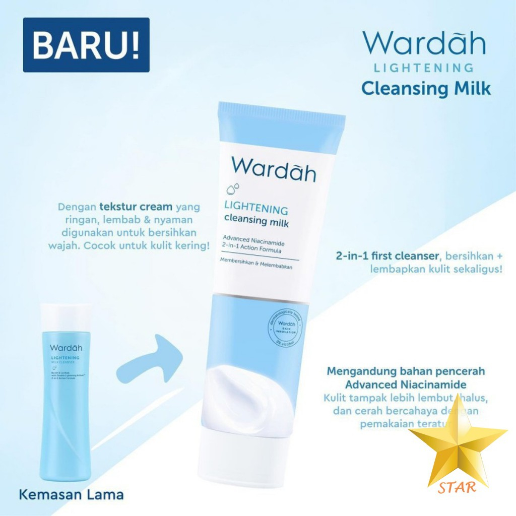 ❤ PAMELA ❤  Wardah Lightening Cleansing Milk 100 ml